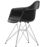 Vitra Eames DAR tuoli, deep black - kromi