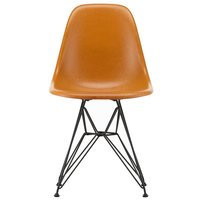 Vitra Eames DSR Fiberglass tuoli, dark ochre - kromi