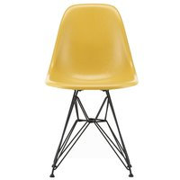 Vitra Eames DSR Fiberglass tuoli, light ochre - kromi