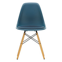 Vitra Eames DSW tuoli, sea blue - vaahtera - sea blue/t.harmaa pehmust