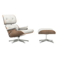 Vitra Eames Lounge Chair&Ottoman, uusi koko, palisanteri - musta