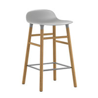 Normann Copenhagen Form baarituoli, 65 cm, harmaa - tammi