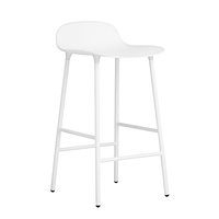 Normann Copenhagen Form baarituoli, 65 cm, valkoinen teräs - valkoinen