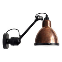 DCWéditions Lampe Gras 304 Classic ulkovalaisin, pyöreä varjostin, musta