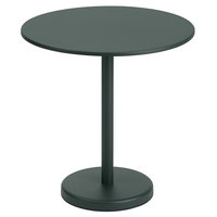 Muuto Linear Steel Café pöytä, pyöreä, 70 cm, musta