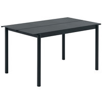 Muuto Linear Steel pöytä, 140 x 75 cm, harmaa