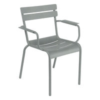 Fermob Luxembourg käsinojallinen tuoli, lapilli grey