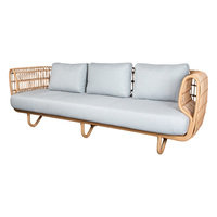 Cane-line Nest 3-istuttava sohva, luonnonvärinen - vaaleanharmaa