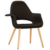 Vitra Organic Chair, tammi - suklaa/musta