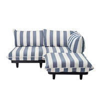 Fatboy Paletti sohva, 3 osaa, oikea, raidallinen ocean blue