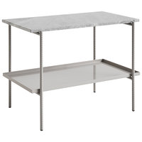 HAY Rebar sivupöytä, 75 x 44 cm, fossil grey - harmaa marmori