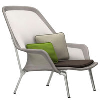 Vitra Slow Chair, ruskea/kerma - suklaanruskea