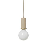 ferm LIVING Socket Pendant Low riippuvalaisin, messinki