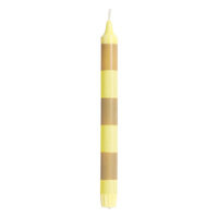 HAY Stripe kynttilä, vaaleankeltainen - beige
