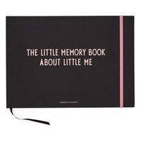 Design Letters The little memory book about little me, musta - turkoosi