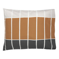 Marimekko Tiiliskivi tyynyliina, 50 x 60 cm, tummanruskea - beige - hiili