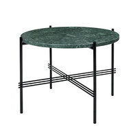 GUBI TS sohvapöytä, 55 cm, musta - vihreä marmori