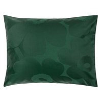 Marimekko Unikko tyynyliina, 50 x 60 cm, tummanvihreä - vihreä