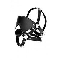 STRICT - Blindfold harness + Ball gag
