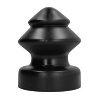 All Black anal plug, 19 cm