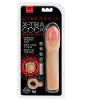 CYBERSKIN X-TRA COCK 3IN1 VIBRATING PENIKSEN PIDENNYS