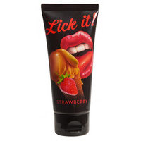 LICK-IT MANSIKAN MAKUINEN SYÖTÄVÄ LIUKUVOIDE 100 ML