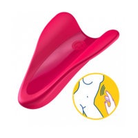 FUKSIANPUNAINEN SATISFYER HIGH FLY SORMIVIBRAATTORI