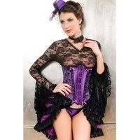 Purple Lace and bow Under Corset