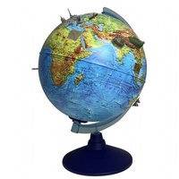 3D Globe LED-valolla 25 cm (686003)