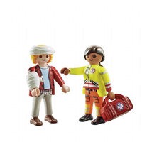 Ensihoitaja potilaan kanssa (Playmobil 71506)