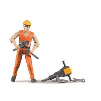 Construction worker with accessories (Bruder 60020)