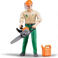 Forestry worker with accessories (Bruder 60030)