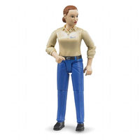 Woman light skin tone and blue trousers (Bruder 60408)