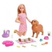 Barbie Doll and Newborn Pups Playset (Barbie)