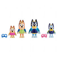 Bluey Family Beach Figuurit 4 pakkaus (Bluey 175477)