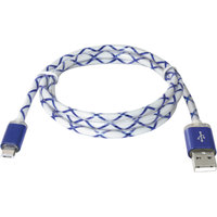 USB-kaapeli 1 m, mikro-USB, sininen