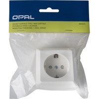 Pistorasia Opal Pro pinta 1-osainen maadoitettu IP20