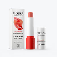 MOSSA Juicy Moisture Strawberry Lip Balm -Mansikka Huulivoide 4,5 g, Mossa