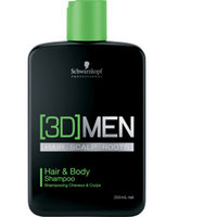 3D Men Hair & Body Shampoo 250ml, Schwarzkopf Professional