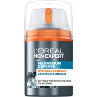 Men Expert Magnesium Defence Hypoallergenic 24H Moisturiser, 50ml, L'Oréal