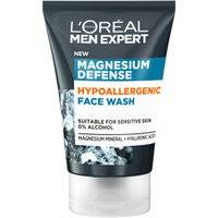 Men Expert Magnesium Defence Hypoallergenic Face Wash, 100ml, L'Oréal