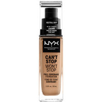 Can't Stop Won't Stop Foundation, Neutral buff 10.3, NYX Professional Makeup