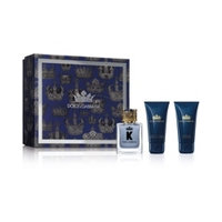 K By Dolce & Gabbana Gift Set, EdT 50ml + Aftershave Balm 50ml + Shower Gel 50ml