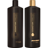 Dark Oil Lightweight Shampoo 1000ml + Conditioner 1000ml, Sebastian