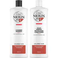 System 4 Cleanser 1000ml + Scalp Revitaliser 1000ml, Nioxin