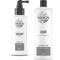 System 1 Scalp Treatment 100ml + Cleanser 1000ml, Nioxin