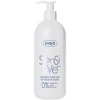 Ziaja Sensitive Skin Creamy Wash Gel for Face & Body (400mL), Ziaja