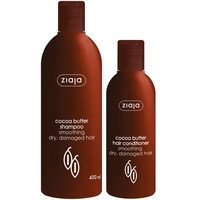 Ziaja Cocoa Butter Shampoo (400mL) + Cocoa Butter Hair Conditioner (200mL), Ziaja