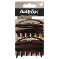 Babyliss 2 Jaw Clip Masked Hinge Brown, Babyliss