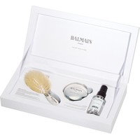 Balmain Luxurious Silver Spa Brush Mini Boarhair & Silver Mirror, Balmain